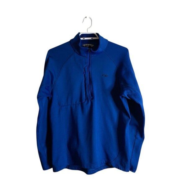 Outdoor Research Men’s Blue Radiant Hybrid 1/2 Zip Pullover - Picture 1 of 8